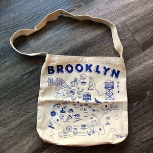 Maptote Brooklyn Natural Hobo Tote - Approx 16″ x 14.5″ with a 9″ strap drop